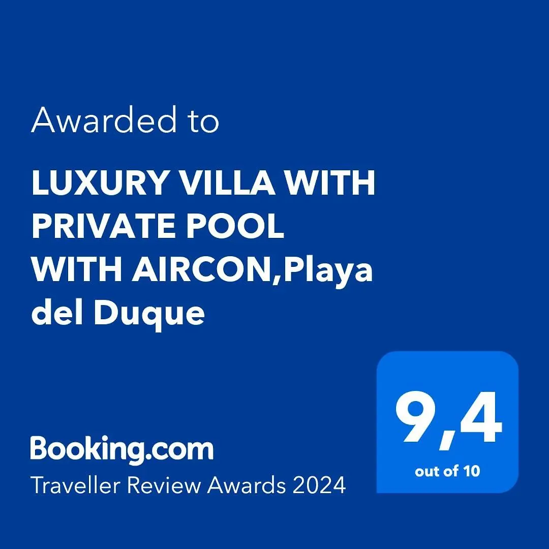 Luxury Villa With Private Pool With Aircon,Playa Del Duque Costa Adeje  Spagna